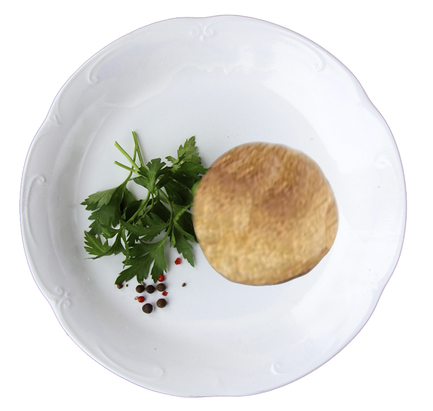 vegan plated knish